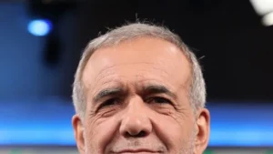 President of the Islamic Republic of Iran Masoud Pezeshkian