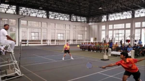 Badminton championship tournament match